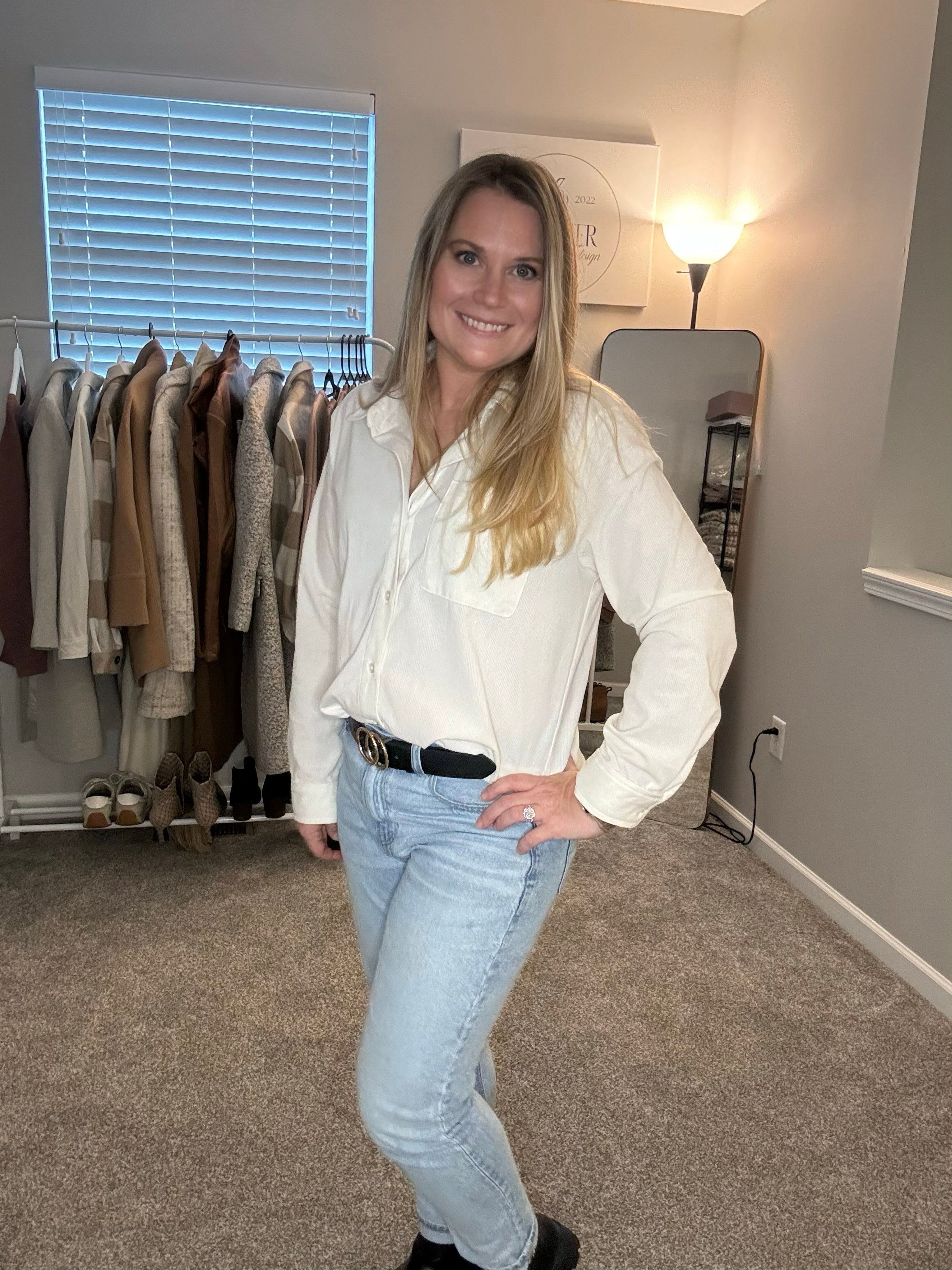 white button up shirt for women, chic, versatile