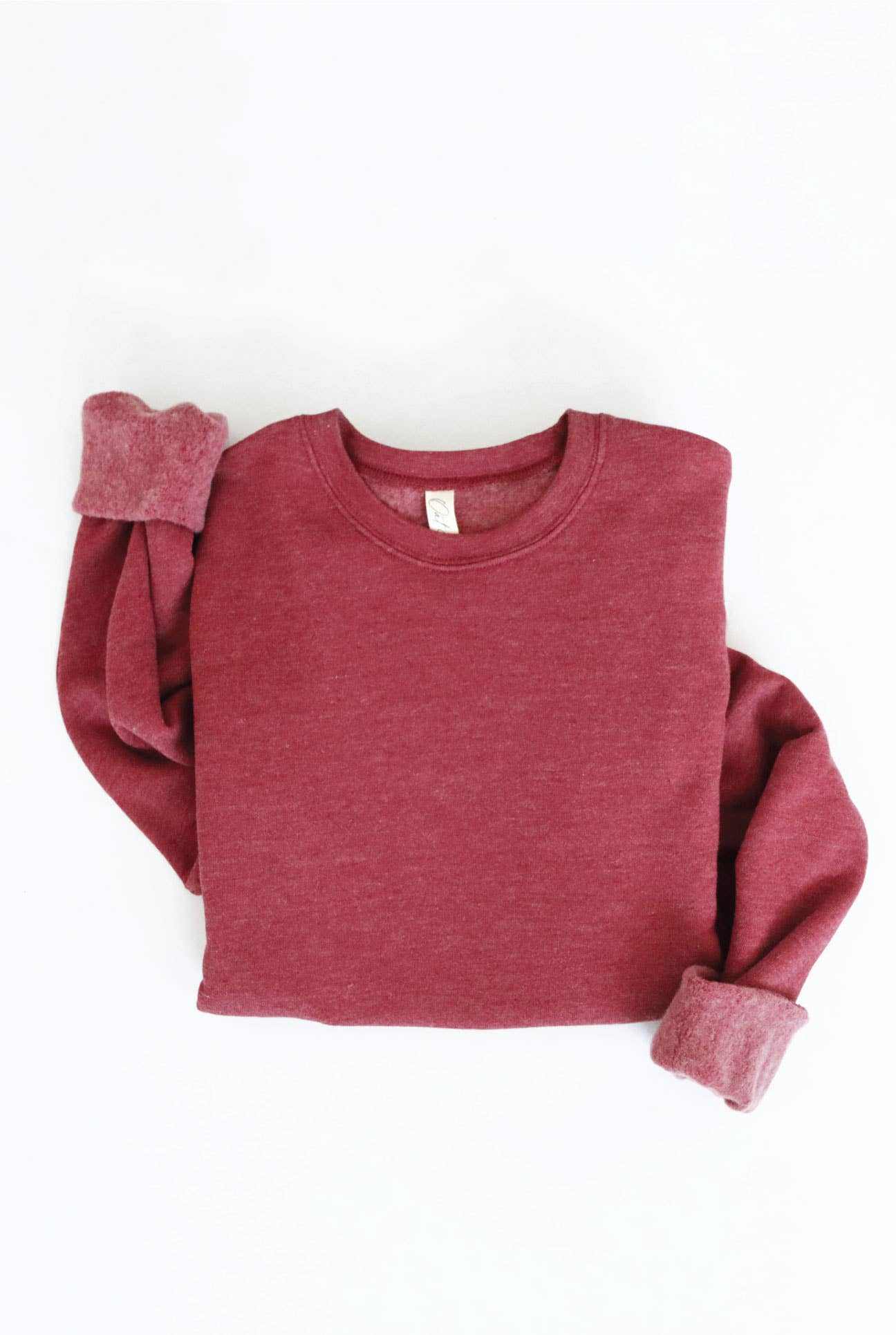 Calm Collective Sweatshirt pullover relaxed fit comfort Premium Basic Solid Graphic Sweatshirt: L / HEATHER DUST - Jennifer Kay Design