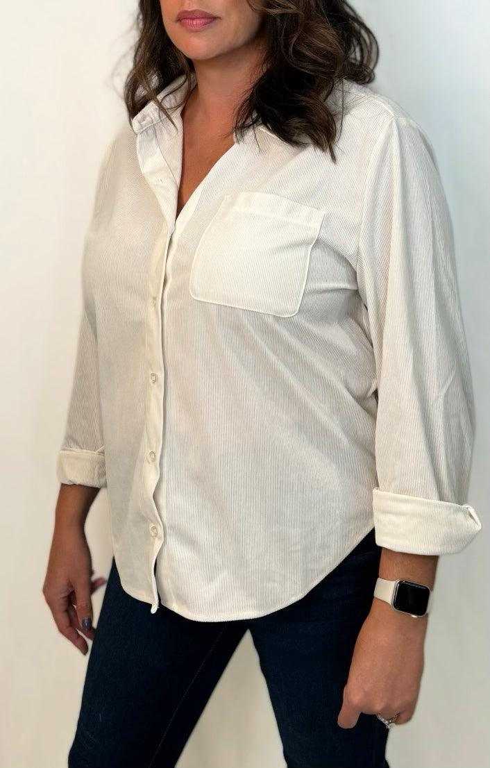Haley Button-cuff Shirt - Jennifer Kay Design