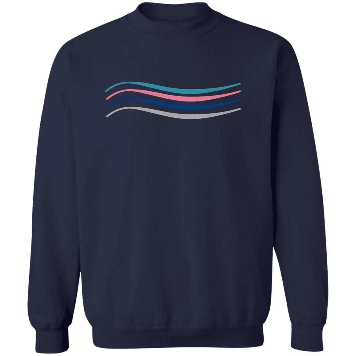 Waves Pullover Sweatshirt - Jennifer Kay Design